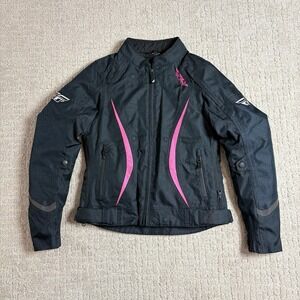 FLY RACING WOMEN'S BUTANE JACKET BLACK/PINK Size S THERMAL LINING & PADDING
